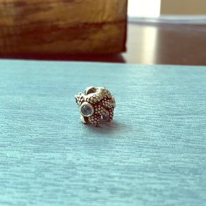 Blue crystal starfish pandora charm